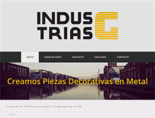Tablet Screenshot of industriasg.com